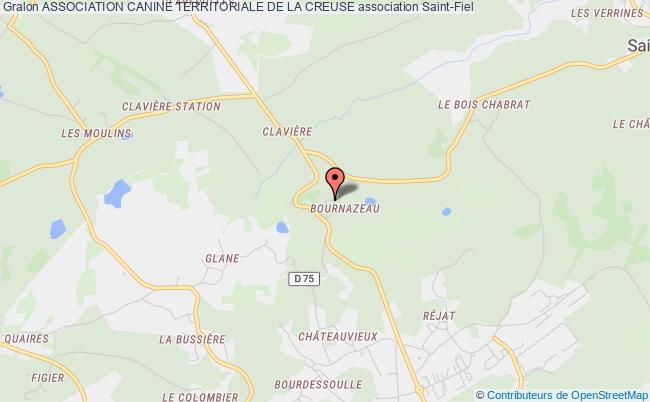 plan association Association Canine Territoriale De La Creuse Saint-Fiel