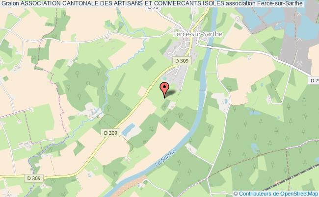 plan association Association Cantonale Des Artisans Et Commercants Isoles Fercé-sur-Sarthe