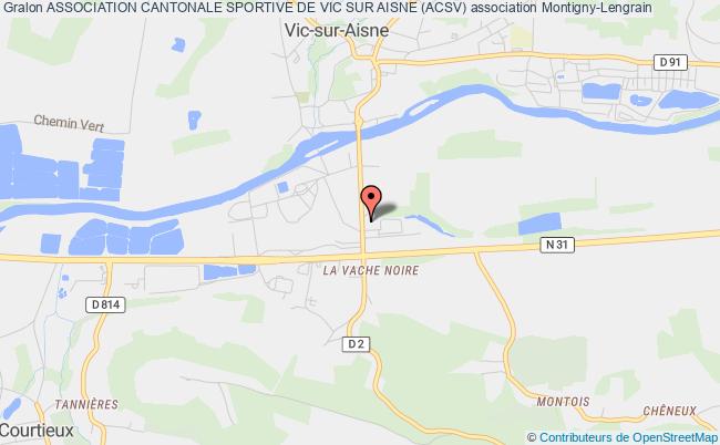 plan association Association Cantonale Sportive De Vic Sur Aisne (acsv) Montigny-Lengrain