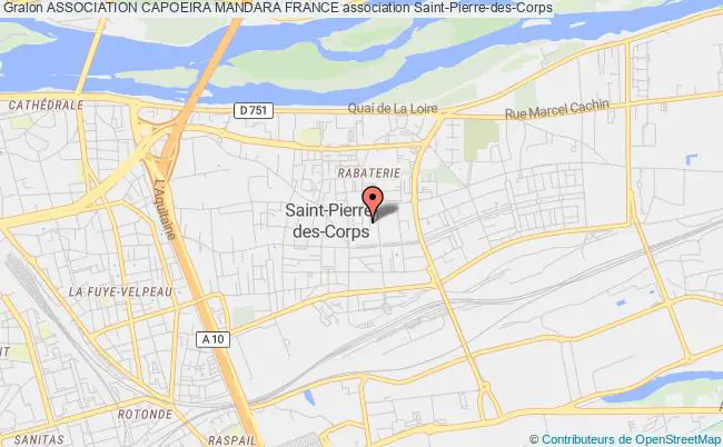 plan association Association Capoeira Mandara France Saint-Pierre-des-Corps