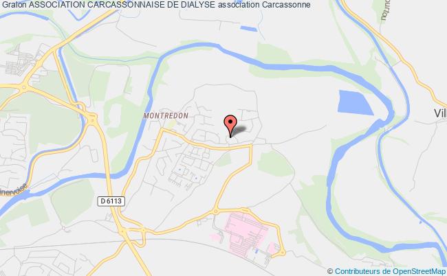 plan association Association Carcassonnaise De Dialyse Carcassonne