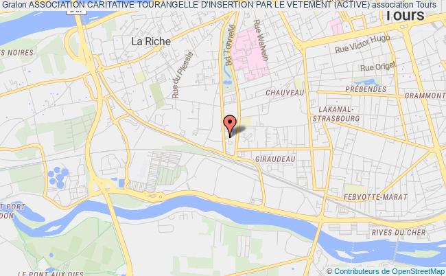 plan association Association Caritative Tourangelle D'insertion Par Le Vetement (active) Tours
