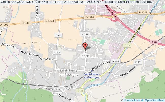 plan association Association Cartophile Et Philatelique Du Faucigny Saint-Pierre-en-Faucigny