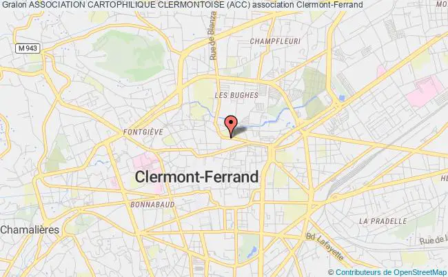 plan association Association Cartophilique Clermontoise (acc) Clermont-Ferrand