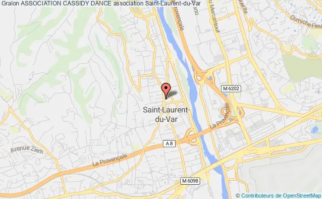 plan association Association Cassidy Dance Saint-Laurent-du-Var