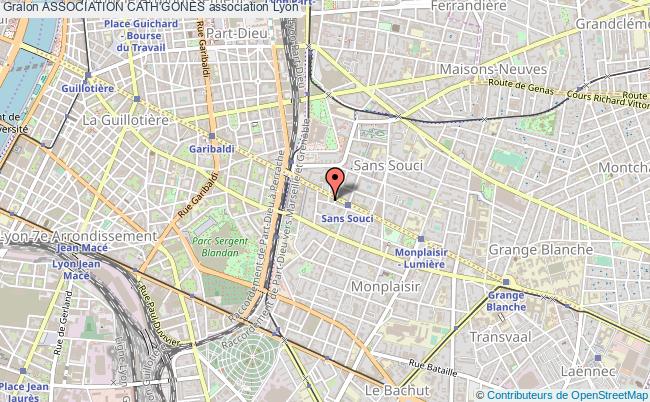 plan association Association Cath'gones Lyon 8e Arrondissement