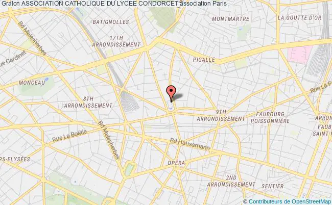 plan association Association Catholique Du Lycee Condorcet Paris