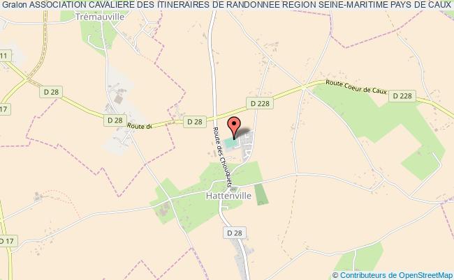 plan association Association Cavaliere Des Itineraires De Randonnee Region Seine-maritime Pays De Caux Hattenville