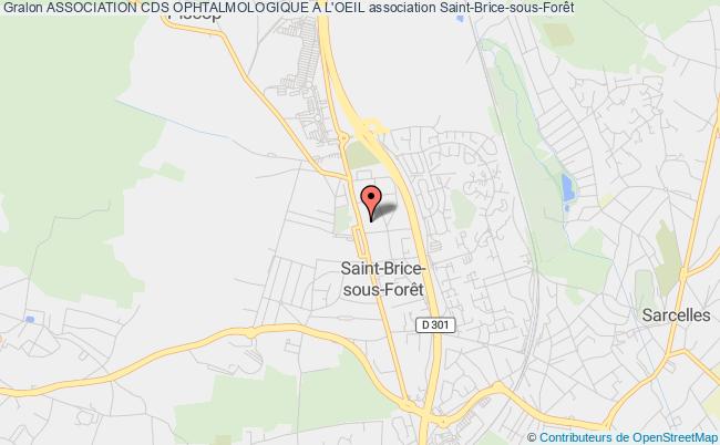 plan association Association Cds Ophtalmologique A L'oeil Saint-Brice-sous-Forêt