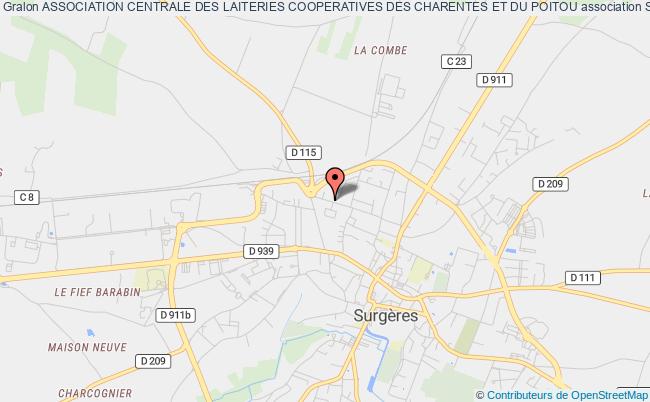plan association Association Centrale Des Laiteries Cooperatives Des Charentes Et Du Poitou Surgères