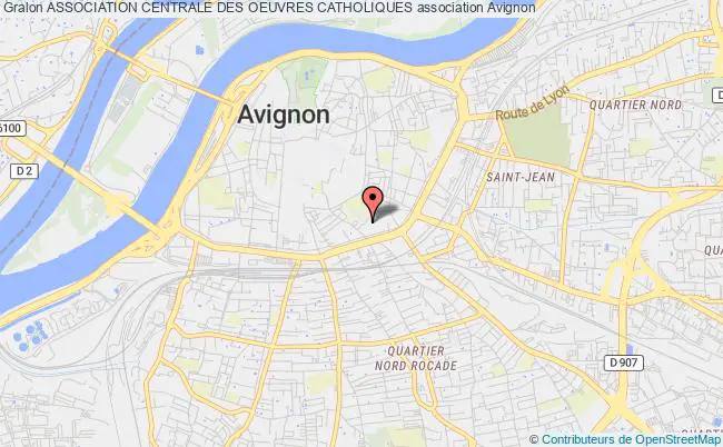 plan association Association Centrale Des Oeuvres Catholiques Avignon