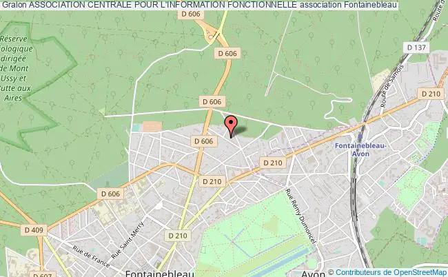 plan association Association Centrale Pour L'information Fonctionnelle Fontainebleau
