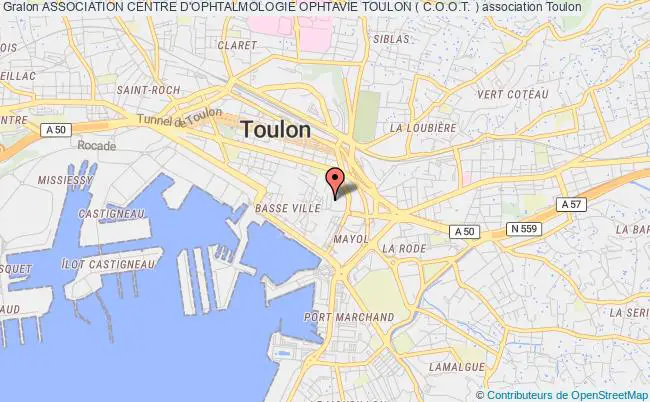 plan association Association Centre D'ophtalmologie Ophtavie Toulon ( C.o.o.t. ) Toulon