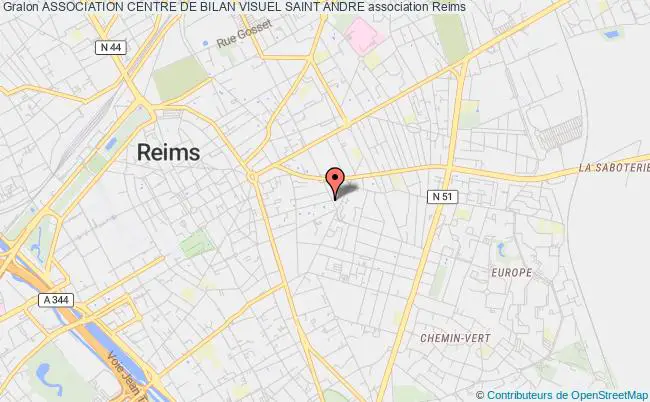 plan association Association Centre De Bilan Visuel Saint Andre Reims