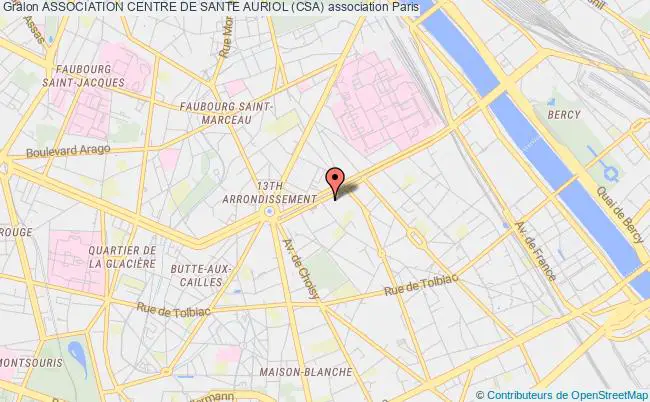 plan association Association Centre De Sante Auriol (csa) Paris