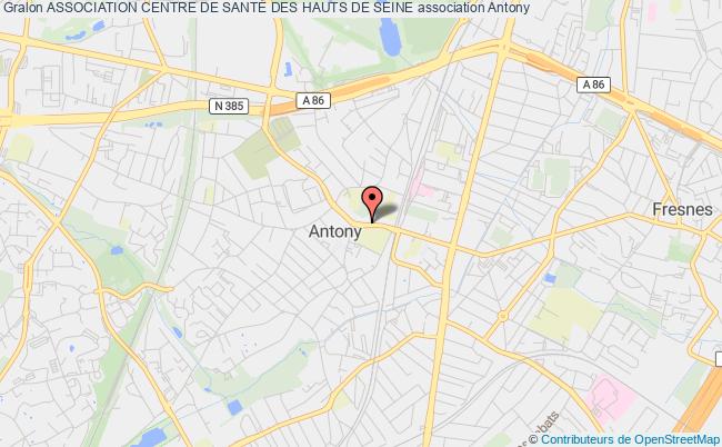 plan association Association Centre De SantÉ Des Hauts De Seine Antony