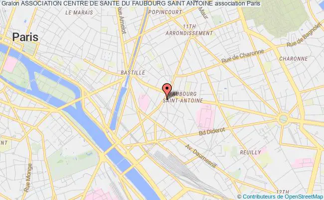 plan association Association Centre De Sante Du Faubourg Saint Antoine Paris