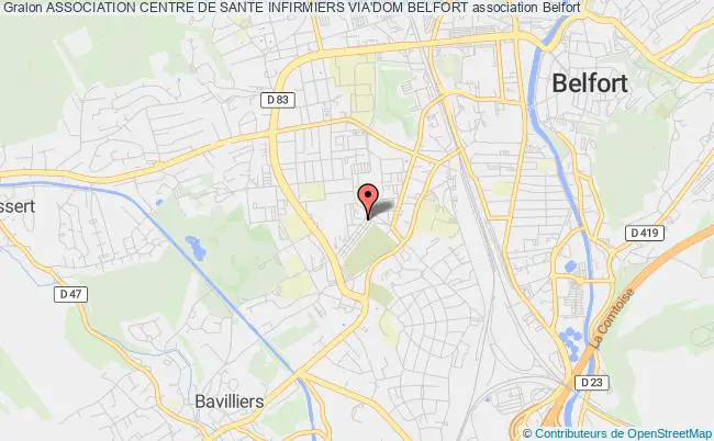 plan association Association Centre De Sante Infirmiers Via'dom Belfort Belfort