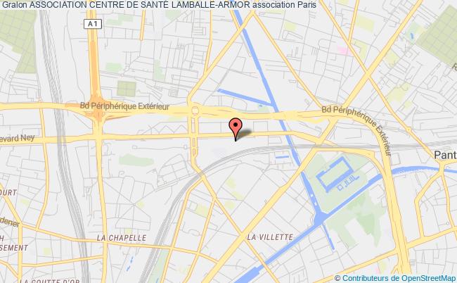 plan association Association Centre De SantÉ Lamballe-armor Paris 19e
