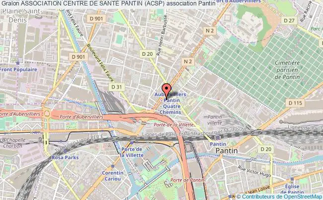 plan association Association Centre De SantÉ Pantin (acsp) Pantin
