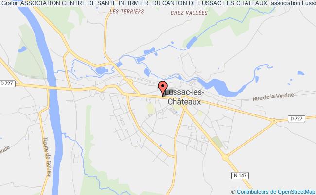 plan association Association Centre De Soins Du Canton De Lussac Les Chateaux. Lussac-les-Châteaux