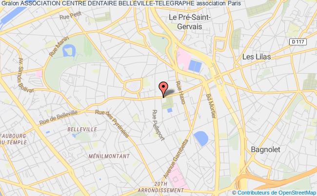 plan association Association Centre Dentaire Belleville-telegraphe Paris