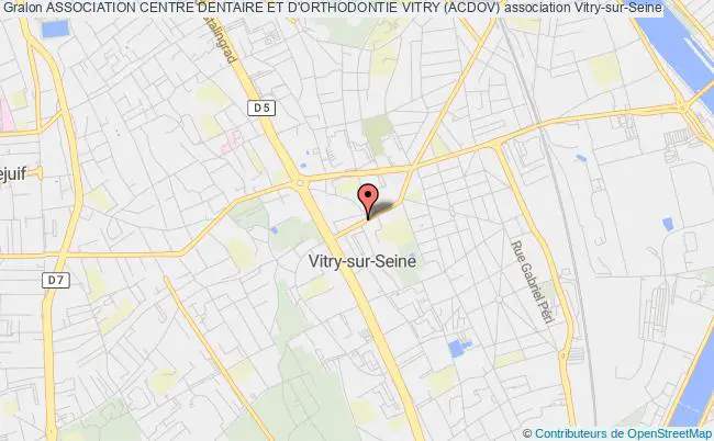 plan association Association Centre Dentaire Et D'orthodontie Vitry (acdov) Vitry-sur-Seine