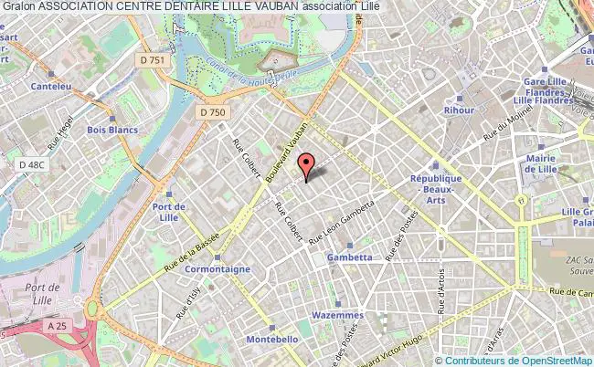 plan association Association Centre Dentaire Lille Vauban 