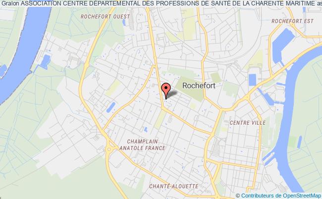 plan association Association Centre DÉpartemental Des Professions De SantÉ De La Charente Maritime Rochefort