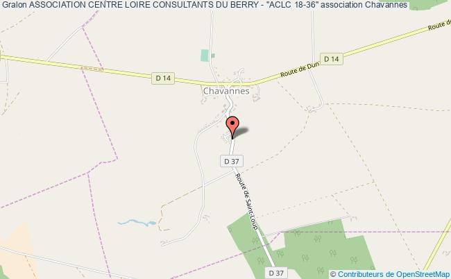 plan association Association Centre Loire Consultants Du Berry - "aclc 18-36" Chavannes