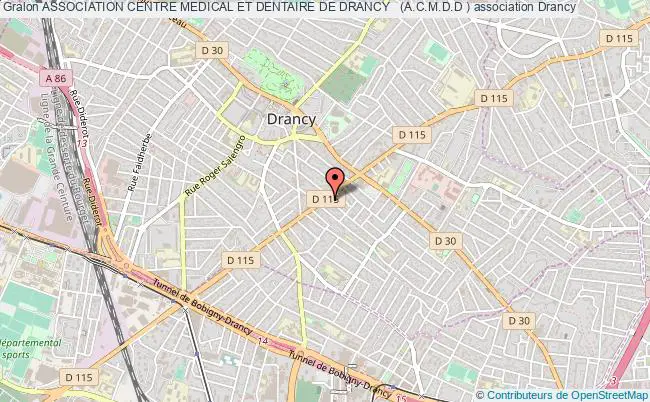 plan association Association Centre Medical Et Dentaire De Drancy   (a.c.m.d.d ) Drancy