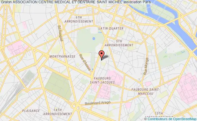 plan association Association Centre Medical Et Dentaire Saint Michel Paris