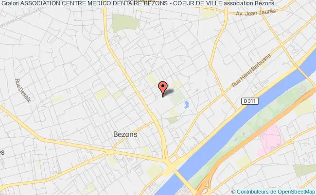 plan association Association Centre Medico Dentaire Bezons - Coeur De Ville Villetaneuse