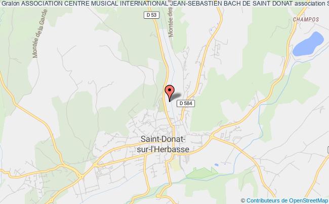 plan association Association Centre Musical International Jean-sebastien Bach De Saint Donat Saint-Donat-sur-l'Herbasse