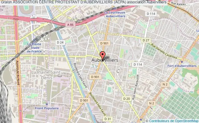plan association Association Centre Protestant D'aubervilliers (acpa) Aubervilliers