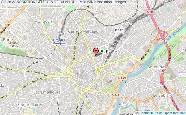 plan association Association Centres De Bilan Du Limousin Limoges