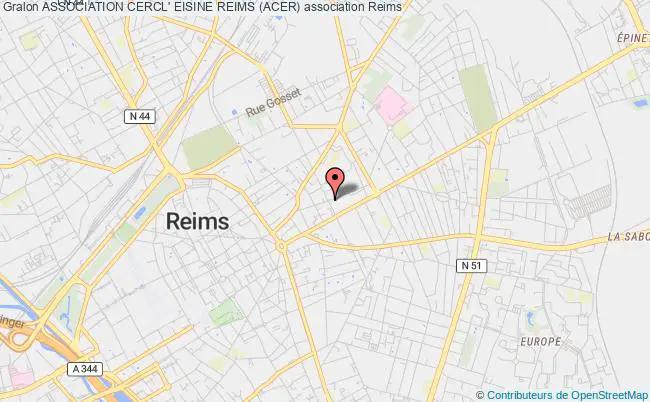 plan association Association Cercl' Eisine Reims (acer) Reims