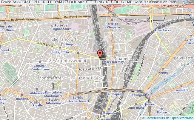plan association Association Cercle D'amis Solidaires Et Sinceres Du 17eme Cass 17 Paris