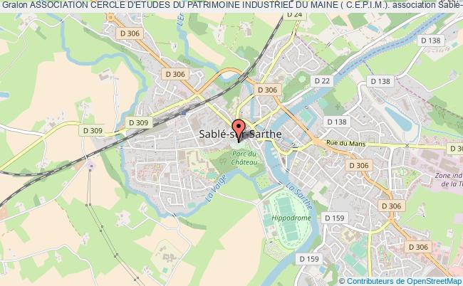 plan association Association Cercle D'etudes Du Patrimoine Industriel Du Maine ( C.e.p.i.m.). Sablé-sur-Sarthe