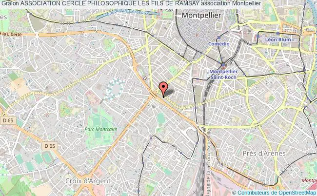 plan association Association Cercle Philosophique Les Fils De Ramsay Montpellier