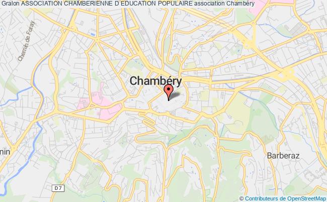 plan association Association Chamberienne D Education Populaire Chambéry