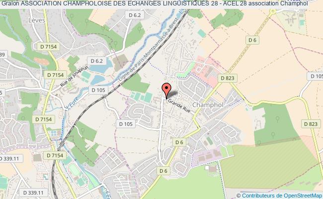 plan association Association Champholoise Des Echanges Linguistiques 28 - Acel 28 Champhol