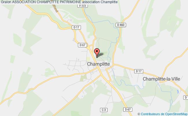 plan association Association Champlitte Patrimoine Champlitte