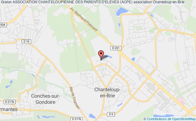 plan association Association Chanteloupienne Des Parents D'eleves (acpe) Chanteloup-en-Brie