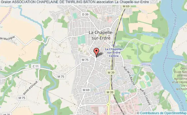 plan association Association Chapelaine De Twirling BÂton Chapelle-sur-Erdre