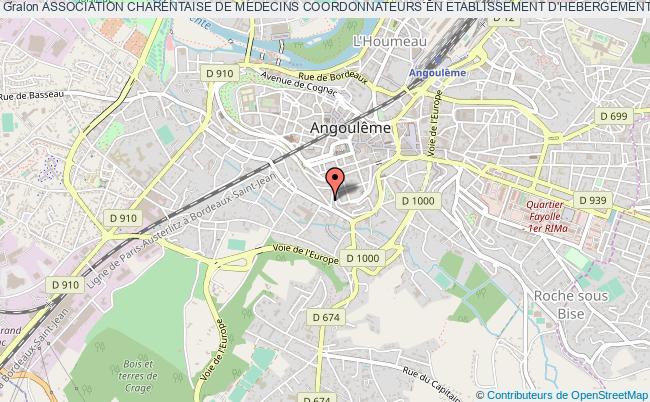 plan association Association Charentaise De Medecins Coordonnateurs En Etablissement D'hebergement De Personnes Agees Dependantes (acmc-ehpad) Angoulême