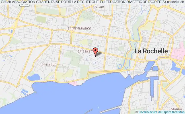 plan association Association Charentaise Pour La Recherche En Education Diabetique (acredia) La    Rochelle