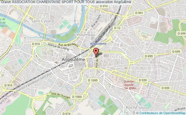 plan association Association Charentaise Sport Pour Tous Angoulême