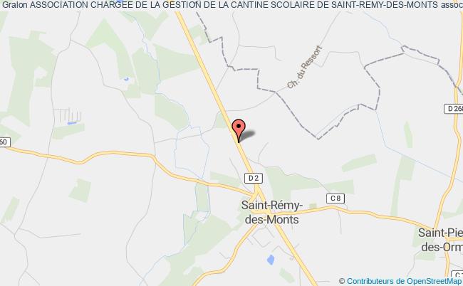 plan association Association Chargee De La Gestion De La Cantine Scolaire De Saint-remy-des-monts Saint-Rémy-des-Monts