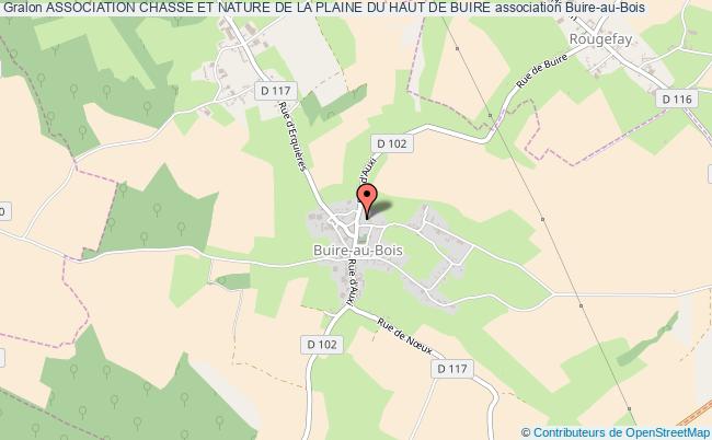 plan association Association Chasse Et Nature De La Plaine Du Haut De Buire Buire-au-Bois